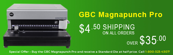 Binding Machine, GBC Magnapuch pro, Supply and Cover Shipping Promotion